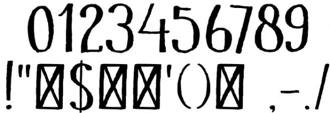 DKMandolin Font OTHER CHARS