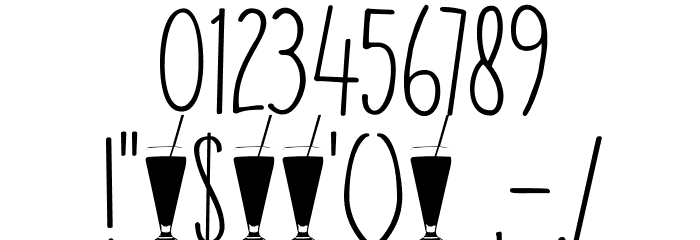 DKMangoSmoothie Font OTHER CHARS