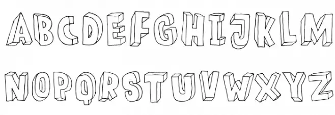 DKMeshuggeneh Schriftart Groß