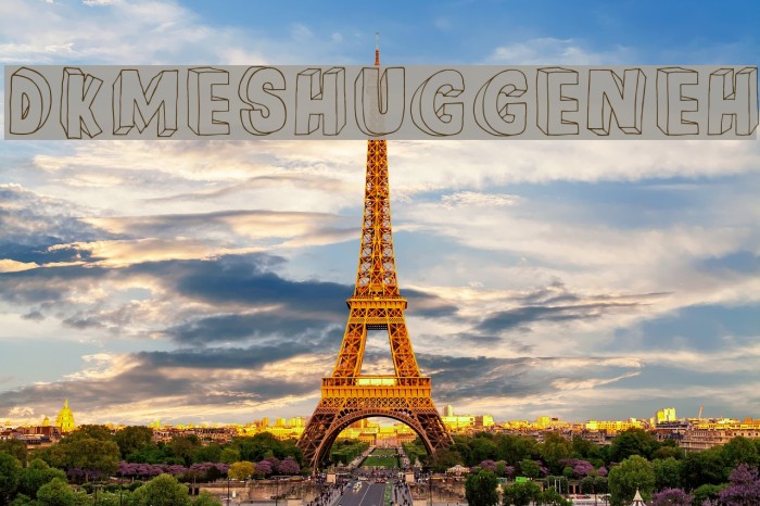 DKMeshuggeneh Font examples