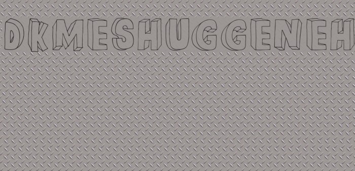 DKMeshuggeneh Font examples