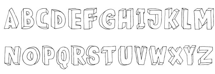DKMeshuggeneh Font LOWERCASE