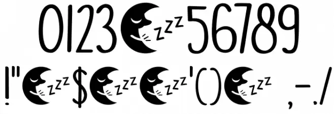 DKMoonlightSerenade Font OTHER CHARS