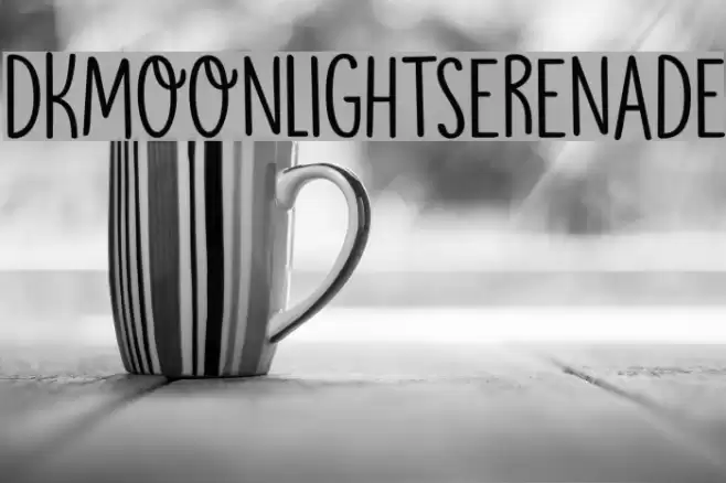 DKMoonlightSerenade Font examples