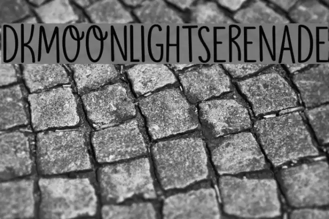 DKMoonlightSerenade Font examples