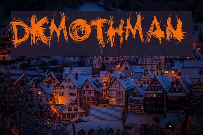 DKMothman Font examples