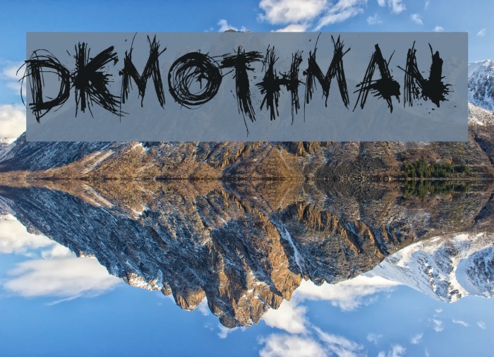 DKMothman Font examples