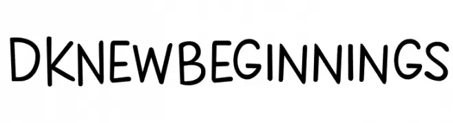 DKNewBeginnings  नि: शुल्क फ़ॉन्ट्स डाउनलोड