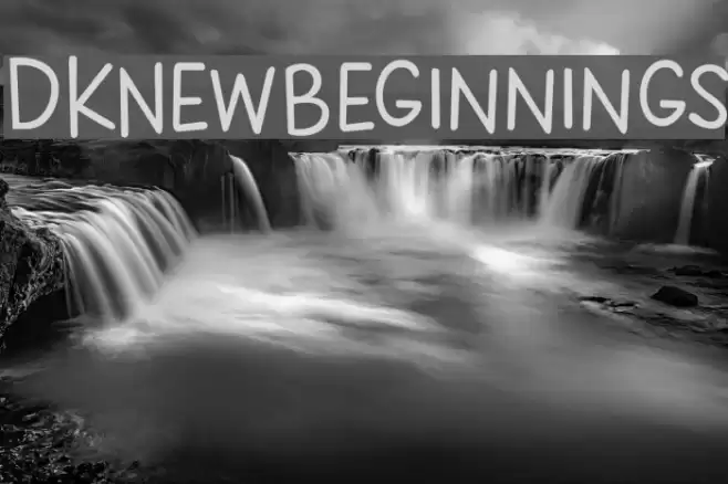 DKNewBeginnings Font examples