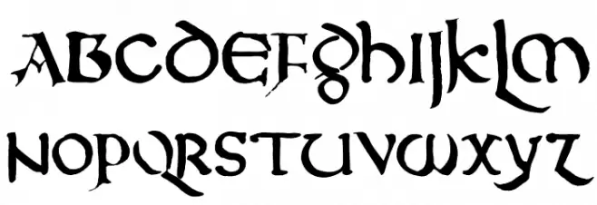 DKNorthumbria Schriftart Groß