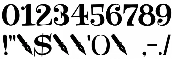 DKNotaris Font OTHER CHARS