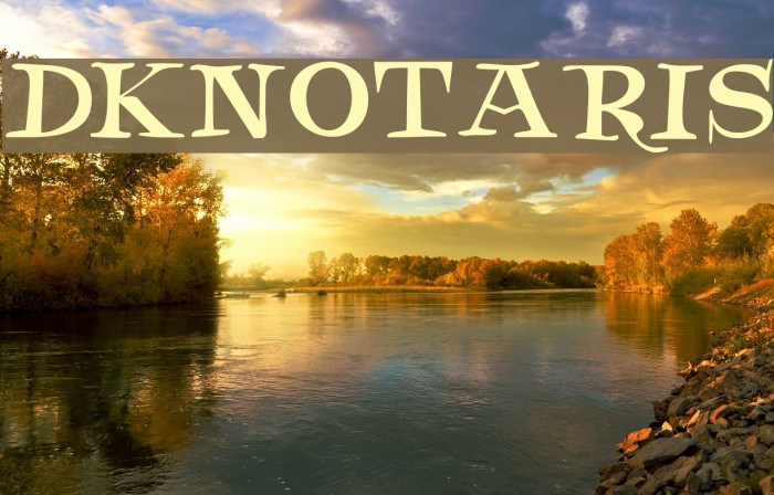DKNotaris Font examples