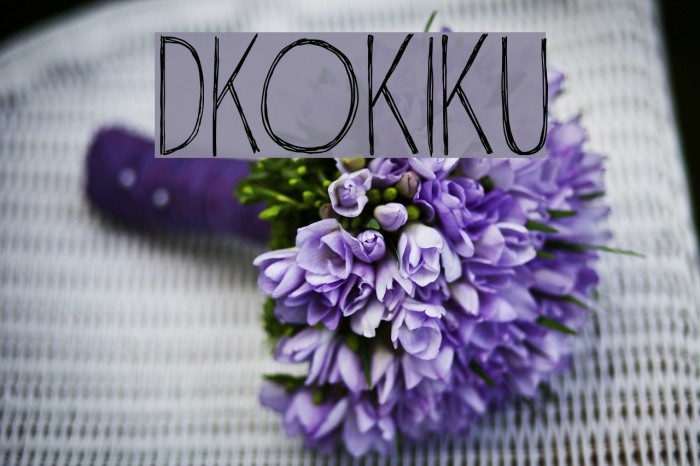 DKOkiku Font examples