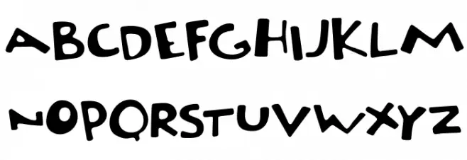 DKOrenji Schriftart Groß