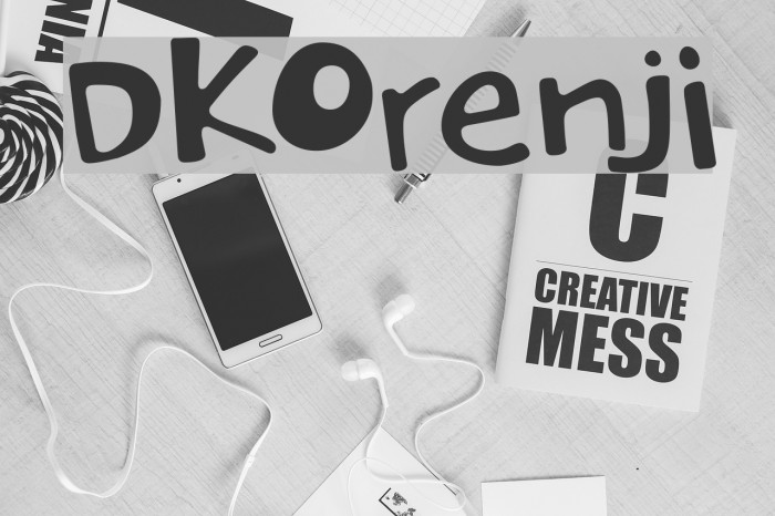 DKOrenji Font examples