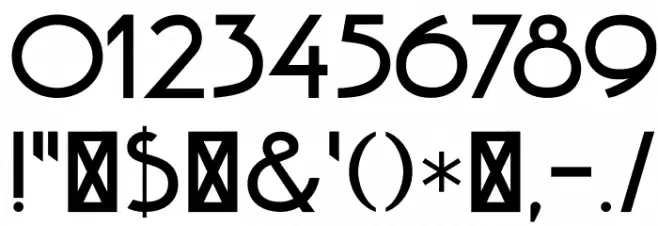 DKOtago Font OTHER CHARS