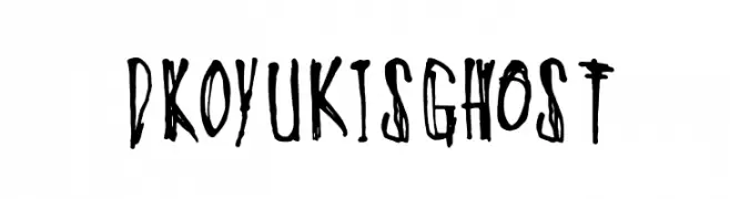 DKOyukisGhost  font caratteri gratis