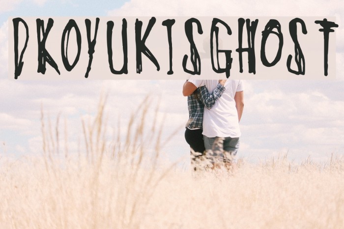 DKOyukisGhost Font examples