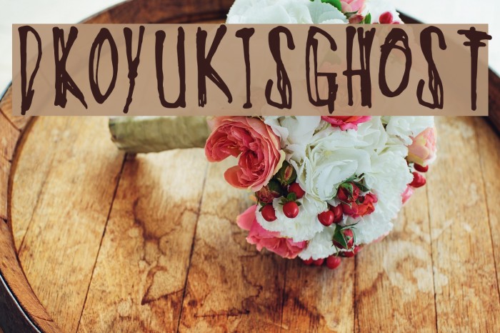 DKOyukisGhost Font examples