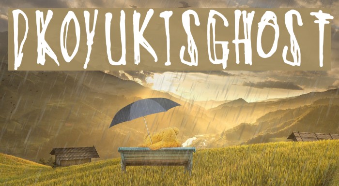 DKOyukisGhost Font examples