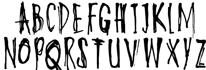 DKOyukisGhost Font LOWERCASE