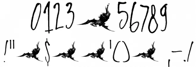 DKParadiseLost Font OTHER CHARS