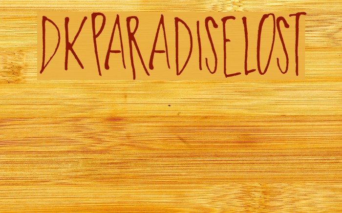 DKParadiseLost Font examples