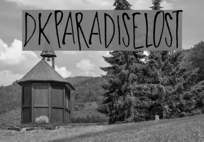 DKParadiseLost Font examples