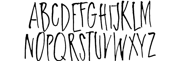 DKParadiseLost Font LOWERCASE
