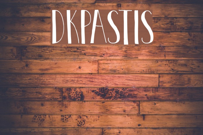 DKPastis Font examples