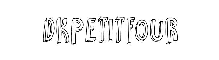 DKPetitFour  フリーフォントのダウンロード