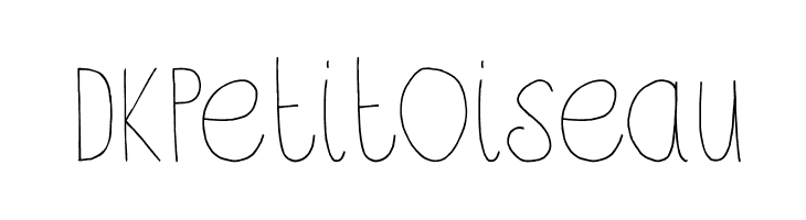 Dkpetitoiseau Font Free Fonts Download