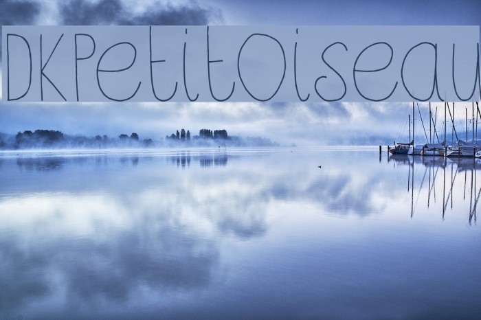 DKPetitOiseau Font examples