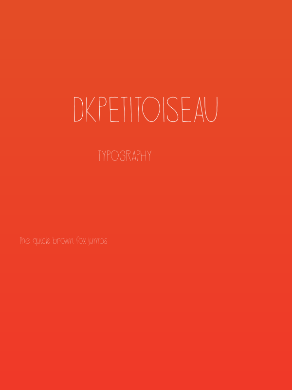 DKPetitOiseau Poster