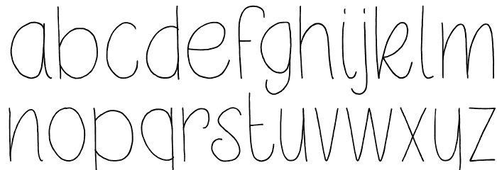 DKPetitOiseau Font LOWERCASE