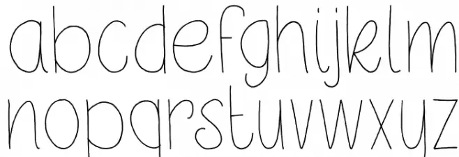 DKPetitOiseau Schriftart Kleinbuchstaben