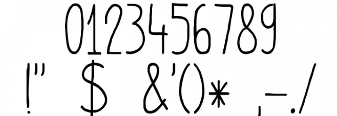 DKPimpernel Font OTHER CHARS