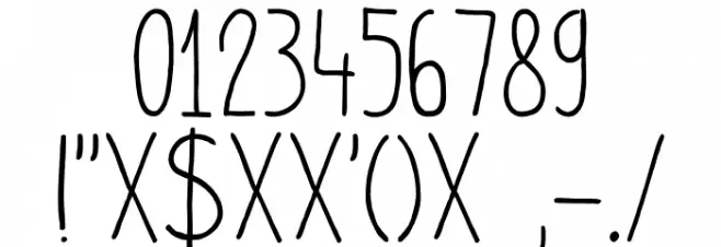 DKPimpernel Font OTHER CHARS