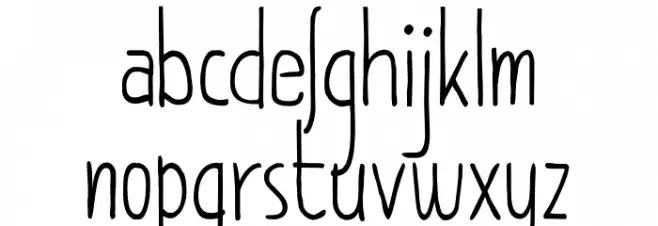 DKPimpernel Caratteri MINUSCOLO