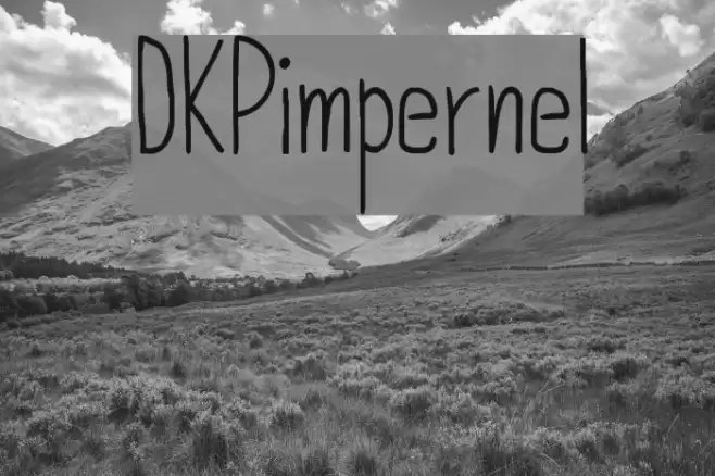 DKPimpernel Font examples