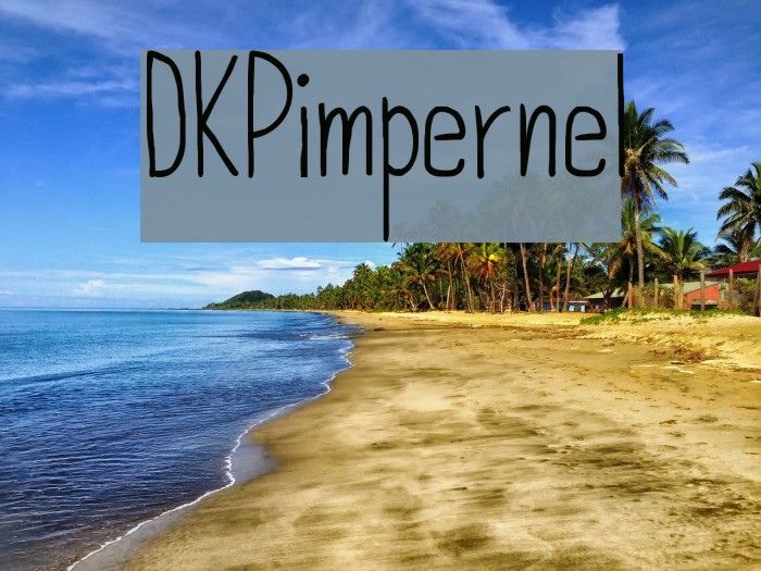 DKPimpernel Font examples