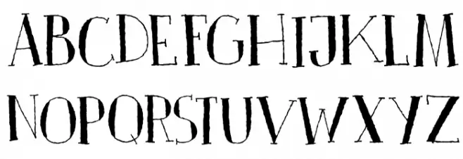 DKPinkus フォント 大文字
