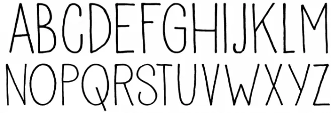 DKPisang خط أحرف صغيرة