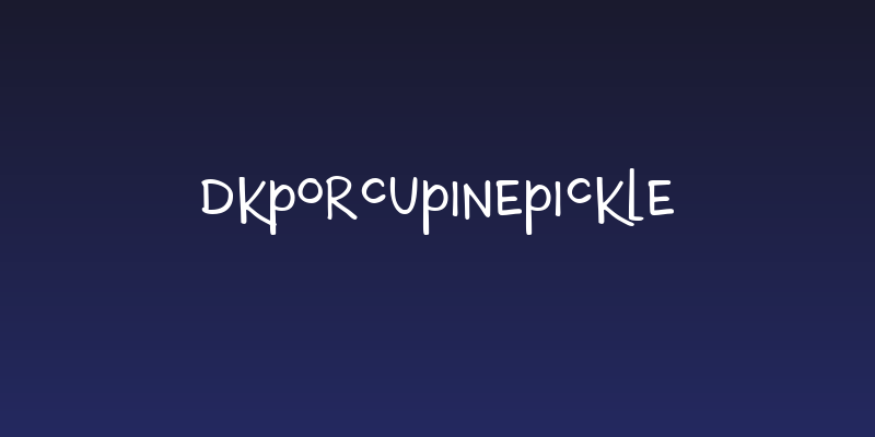 DKPorcupinePickle Social Header