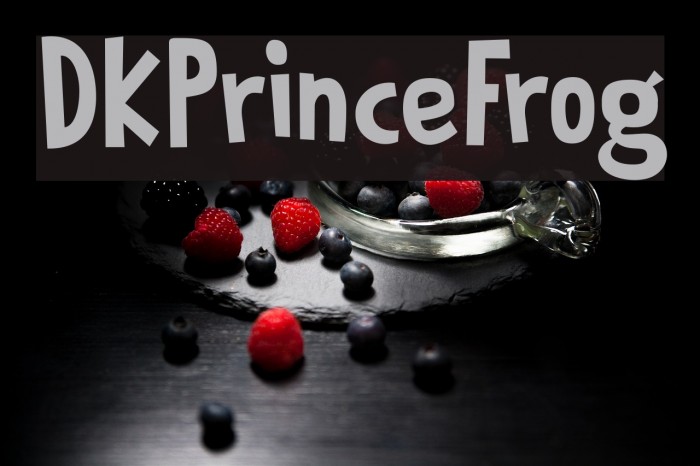 DKPrinceFrog Font examples