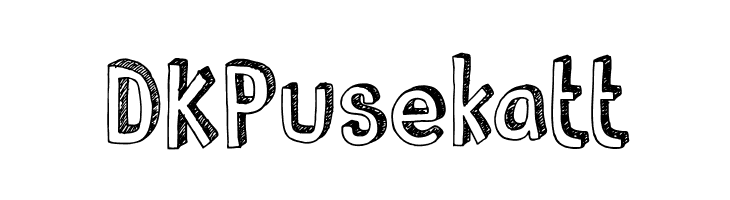 DKPusekatt  Frei Schriftart Herunterladen