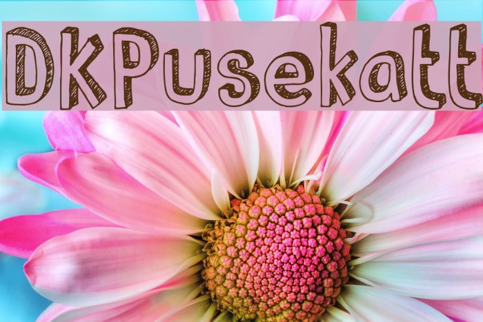 DKPusekatt Font examples