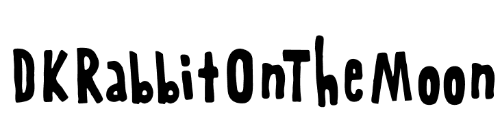 DKRabbitOnTheMoon  フリーフォントのダウンロード