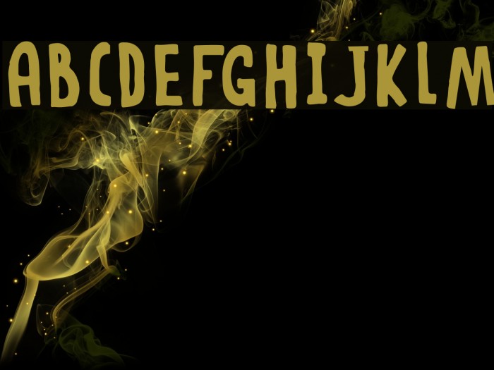 DKRabbitOnTheMoon Font examples