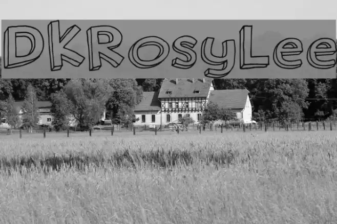 DKRosyLee Font examples